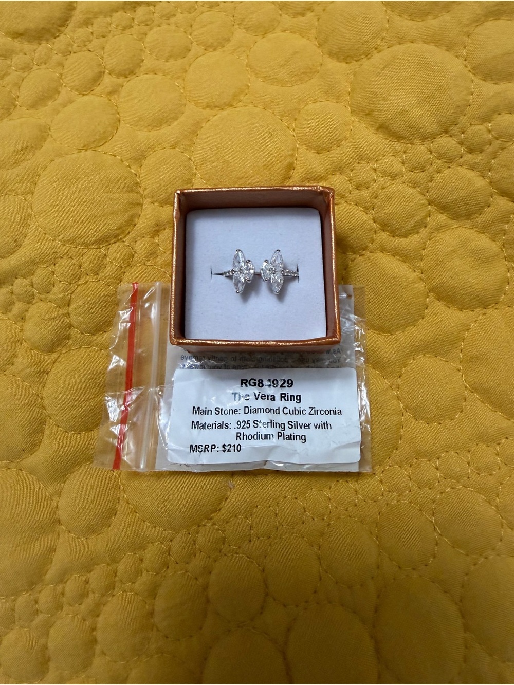 Bomb Party Sterling Sliver Ring - The Vera Ring - Size 6